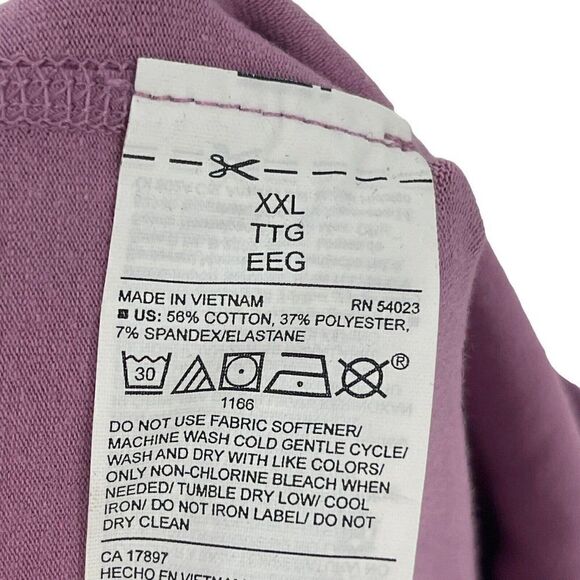 Old Navy Active Go Dry Leggings Womens Size XXL Laced Ankles High Rise Purple - Picture 7 of 7